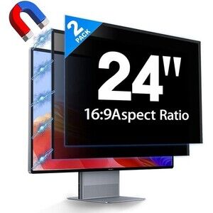 2 Pack Hidden Design Magnetic Computer Privacy Screen 24 inch